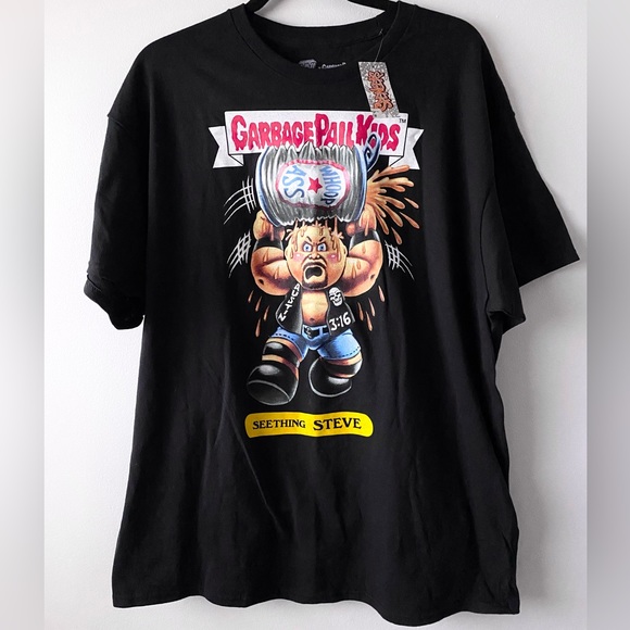 🛑SOLD🛑 NWT WWE x Garbage Pail Kids Stone Cold Steve Austin Graphic Shirt - Picture 1 of 4